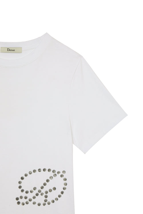 DOT D LOGO T SHIRT - 4 COLORS WHITE