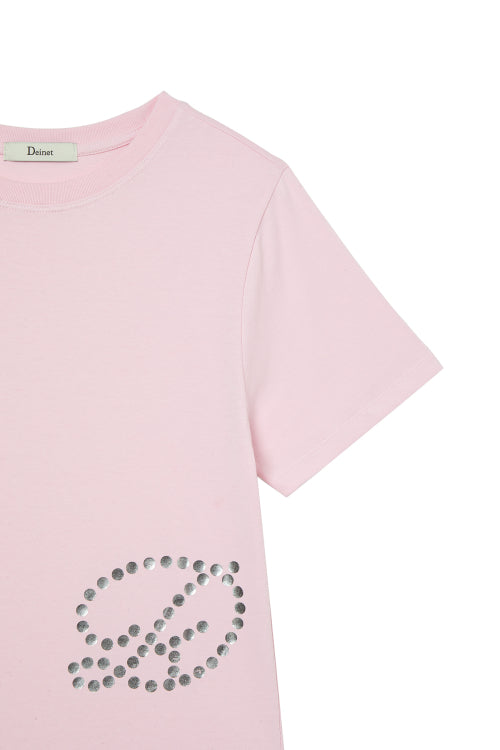 DOT D LOGO T SHIRT - 4 COLORS PINK