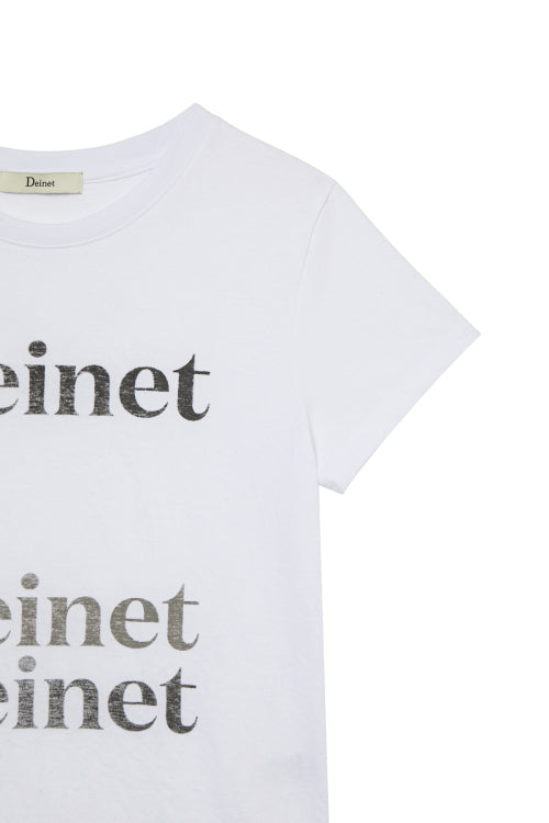 REVERSE PRINT T SHIRT - 2 COLORS WHITE