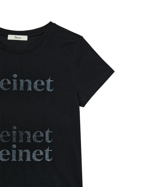 REVERSE PRINT T SHIRT - 2 COLORS BLACK
