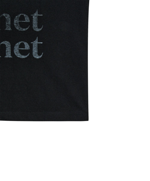 REVERSE PRINT T SHIRT - 2 COLORS BLACK