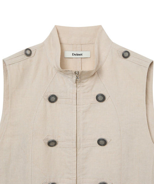 NAPOLEON TECH VEST - 2 COLORS BEIGE