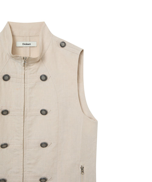NAPOLEON TECH VEST - 2 COLORS BEIGE