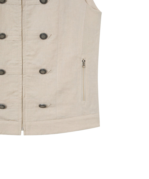 NAPOLEON TECH VEST - 2 COLORS BEIGE