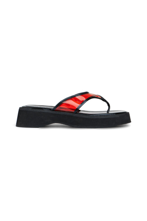JELLY FLIP FLOP - 6 COLORS RED