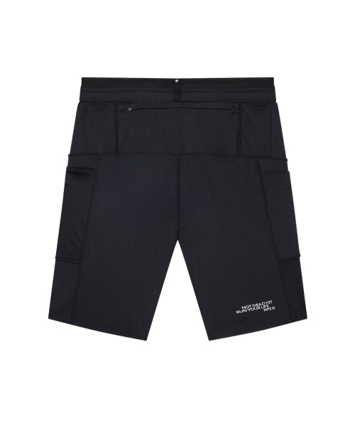 CARGO SHELL COMPRESSION RUNNING HALF TIGHTS - 3 COLORS BLACK