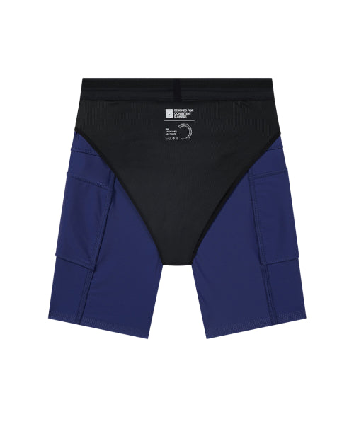 CARGO SHELL COMPRESSION RUNNING HALF TIGHTS - 3 COLORS BLUE