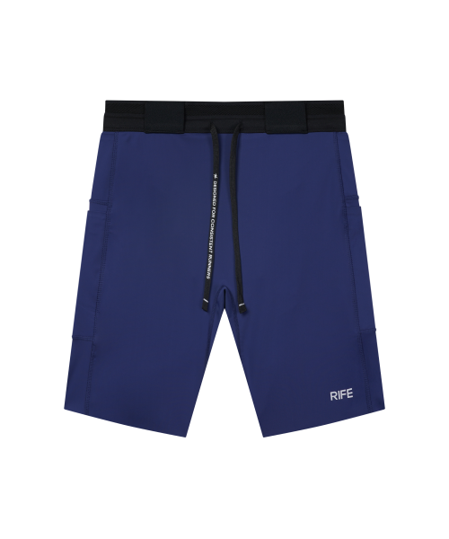 CARGO SHELL COMPRESSION RUNNING HALF TIGHTS - 3 COLORS BLUE