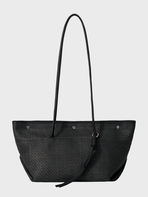 NOA BAG SMALL RAFFIA BLUE - 3 COLORS BLACK