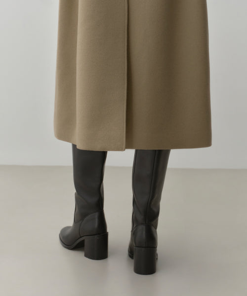 WOMENS CASHMERE BLEND BALMACAAN ROBE COAT #韓韶禧同款! - 8 COLORS BEIGE