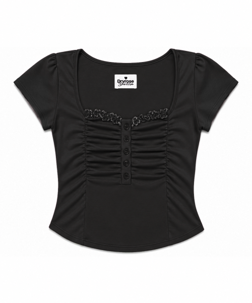 BELLA SHIRRING TOP AS SHOWN