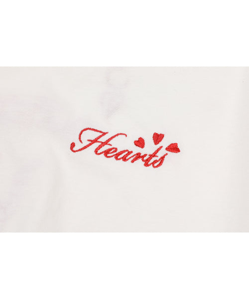 CAT EMBROIDERY SHORT SLEEVE TEE - 2 COLORS CREAM