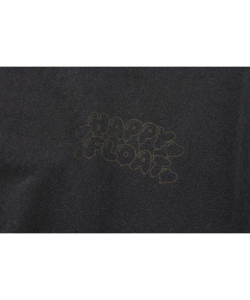 HAPPY BALLOON PIGMENT SHORT SLEEVE TEE - 3 COLORS BLACK