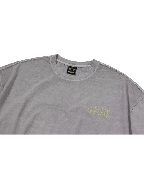 HAPPY BALLOON PIGMENT SHORT SLEEVE TEE - 3 COLORS GREY