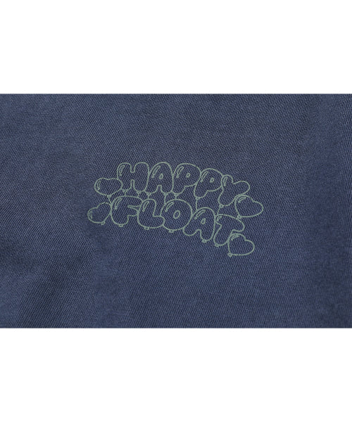 HAPPY BALLOON PIGMENT SHORT SLEEVE TEE - 3 COLORS BLUE