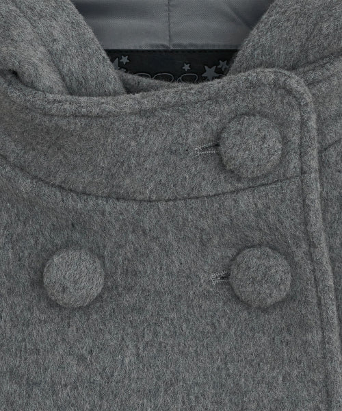 HOOD HALF COAT GREY
