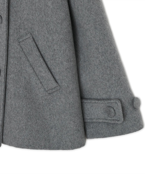 HOOD HALF COAT GREY