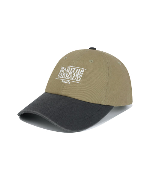 SMALL CLASSIC LOGO 6PANEL COLOR BLOCK CAP - 3 COLORS GREY