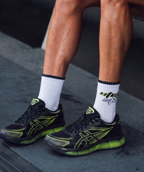 CUSHIONING RUNNING CREW SOCKS - STEP BY STEP AS SHOWN