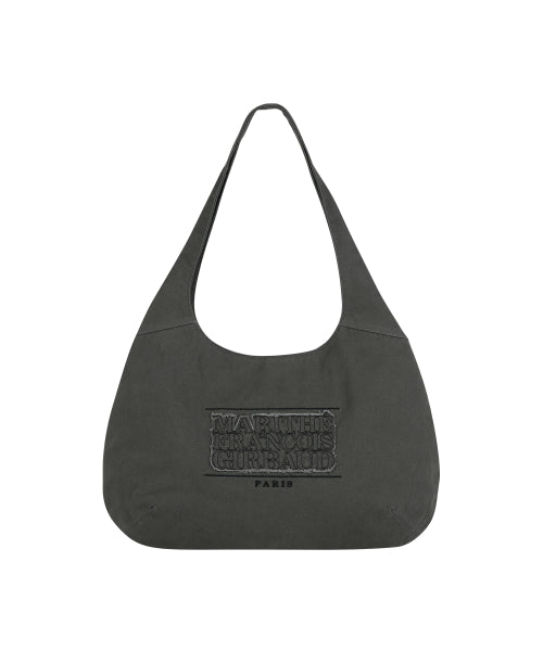 CLASSIC LOGO ROUND ONE SHOULDER BAG - 2 COLORS CHARCOAL