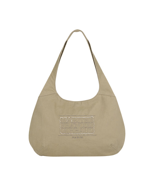 CLASSIC LOGO ROUND ONE SHOULDER BAG - 2 COLORS BEIGE