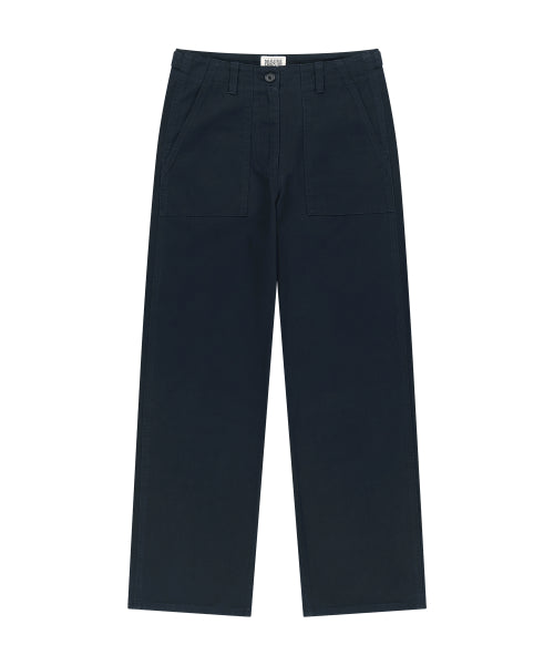 W COTTON WORK PANTS - 2 COLORS NAVY