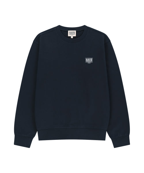 SMALL CLASSIC LOGO EMBROIDERY SWEATSHIRT HEATHER - 4 COLORS NAVY