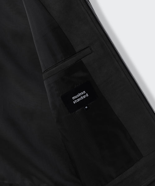 WOMENS SYNTHETIC SUEDE SINGLE JACKET #韓韶禧同款! - 2 COLORS BLACK
