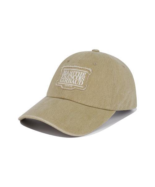 APPLIQUE WASHED SMALL CLASSIC LOGO CAP - 3 COLORS CAMEL