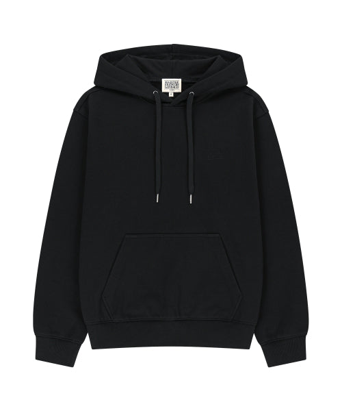 SMALL CLASSIC LOGO EMBROIDERY HOODIE - 4 COLORS BLACK