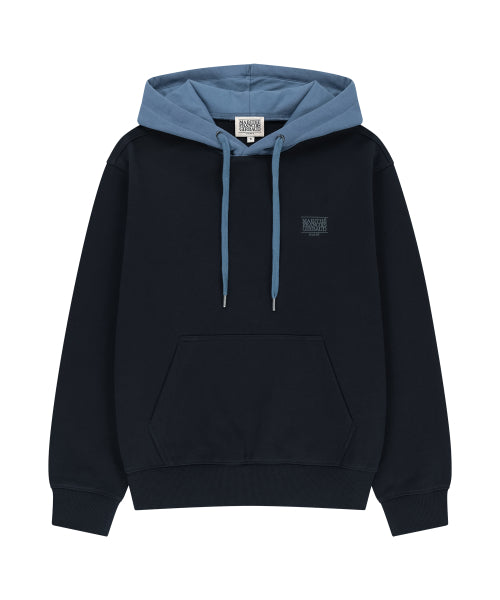 SMALL CLASSIC LOGO EMBROIDERY HOODIE - 4 COLORS NAVY