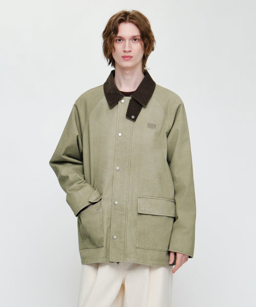 COTTON WORK JACKET - 2 COLORS KHAKI