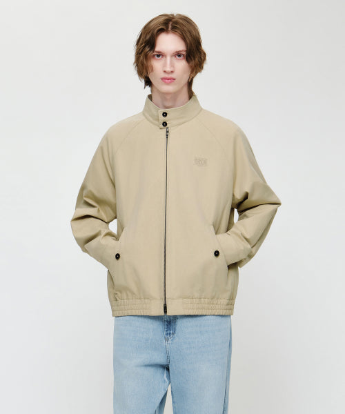 COTTON HERRINGTON JACKET - 2 COLORS BEIGE