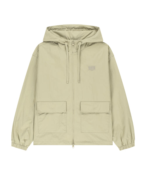 OUTPOCKET HOODED WIND JACKET - 4 COLORS BEIGE