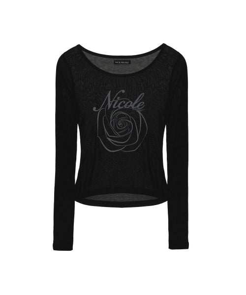 NICOLE ROSE LONG SLEEVE TOP #徐睿知同款! - 5 COLORS BLACK