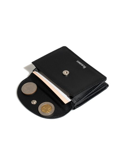 HALFMOON MINI WALLET - 5 COLORS BLACK