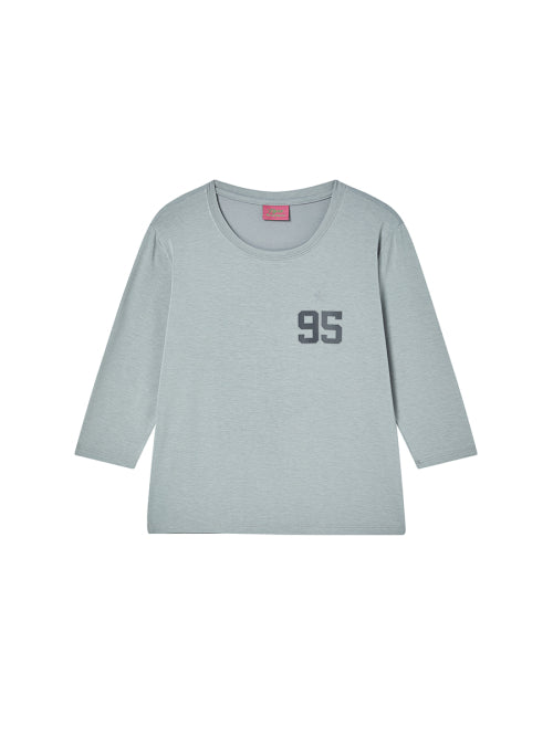 95 BASIC LONG SLEEVE TEE - 4 COLORS LIGHT GREY