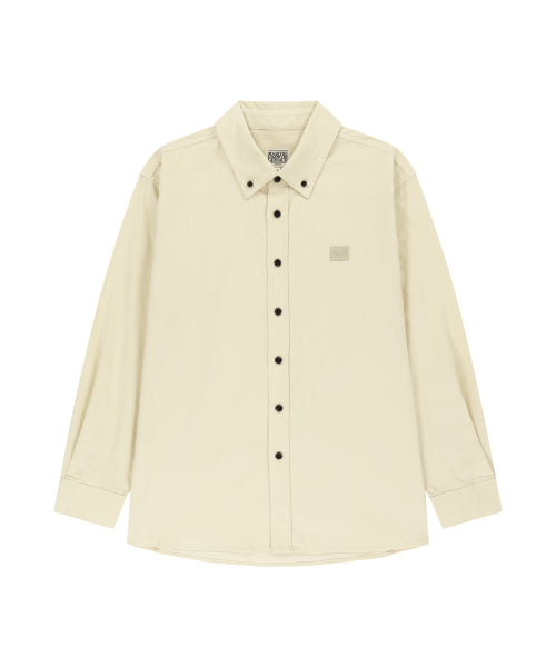 MICRO CLASSIC LOGO CORDUROY SHIRT - 2 COLORS IVORY