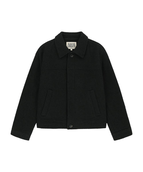 COLLAR TWEED JACKET - 2 COLORS BLACK