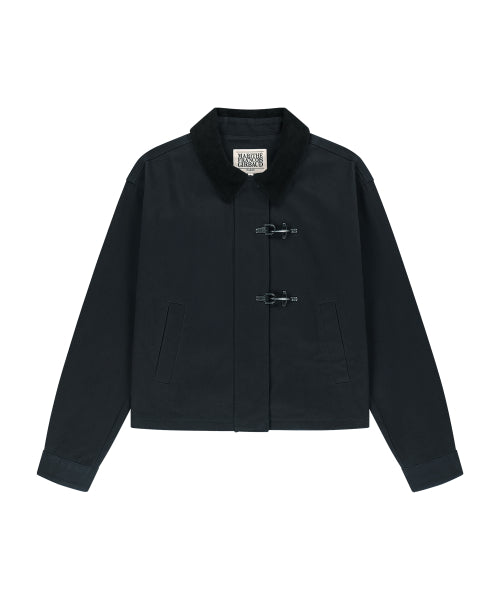 W COTTON CROP WORK JACKET - 2 COLORS NAVY