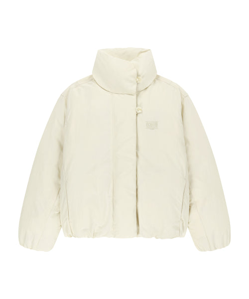 W HIGH NECK PADDED JACKET - 2 COLORS IVORY