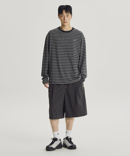 ESCAPE WOVEN SHORTS - 2 COLORS CHARCOAL