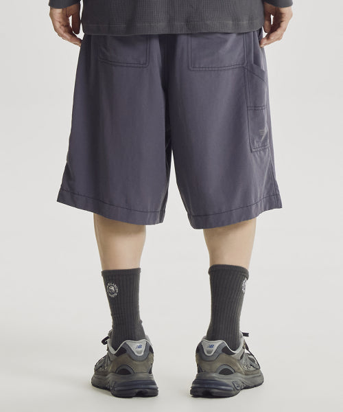 ESCAPE WOVEN SHORTS - 2 COLORS PURPLE