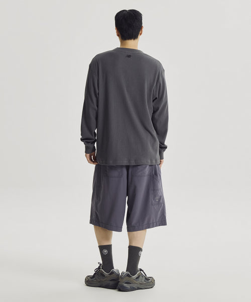 ESCAPE WOVEN SHORTS - 2 COLORS PURPLE