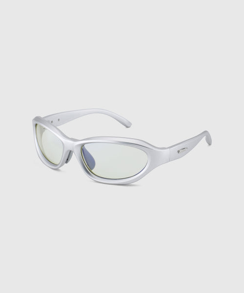 BLUE ELEPHANT HUSH SUNGLASSES - 4 COLORS MATTE SILVER