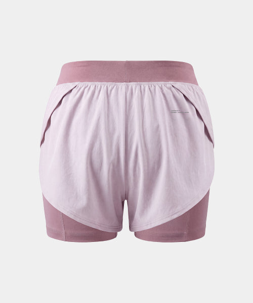 WOMEN HIGH STRETCH RUNNING SHORTS - 3 COLORS BLACK