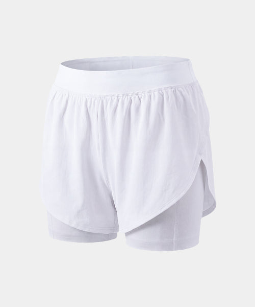WOMEN HIGH STRETCH RUNNING SHORTS - 3 COLORS BLACK