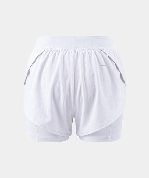 WOMEN HIGH STRETCH RUNNING SHORTS - 3 COLORS BLACK