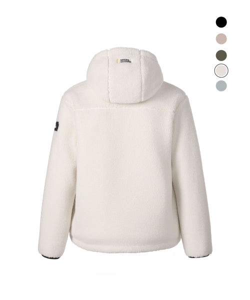 COSTONI HOOD FLEECE JACKET #高允真同款! - 5 COLORS O WHITE