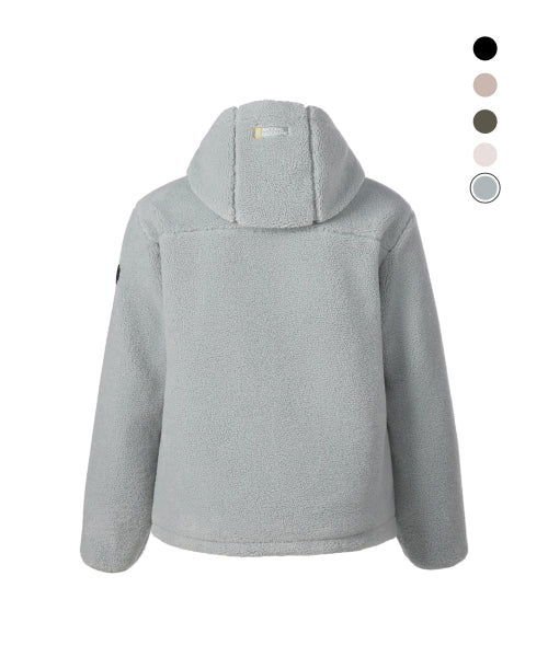 COSTONI HOOD FLEECE JACKET #高允真同款! - 5 COLORS SAGE GREEN